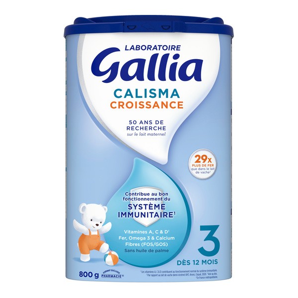 Gallia Calisma Croissance lait 3ème âge