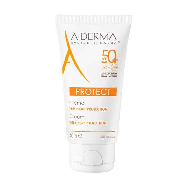 A Derma Protect Crème solaire SPF 50+ Sans parfum