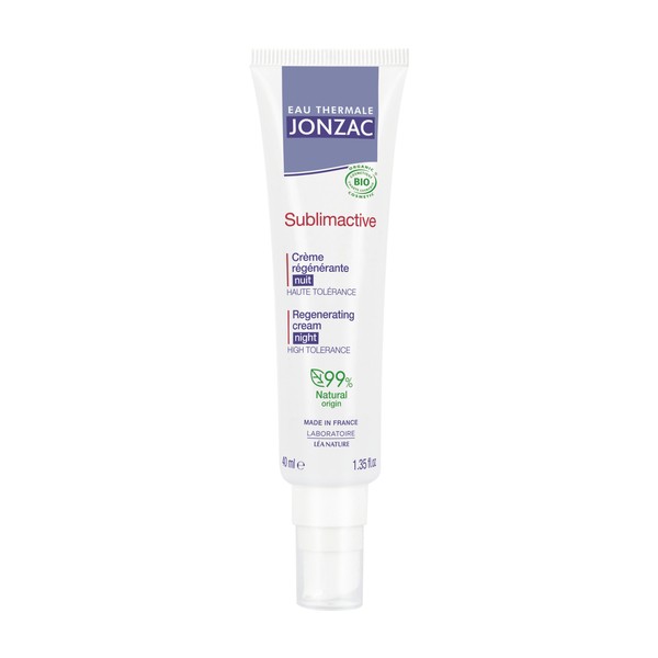 Jonzac Sublimactive anti-âge cellulaire Crème régénérante Nuit Bio