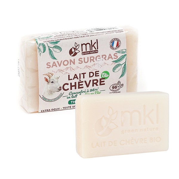 MKL Savon surgras Lait de chèvre bio Thé sencha