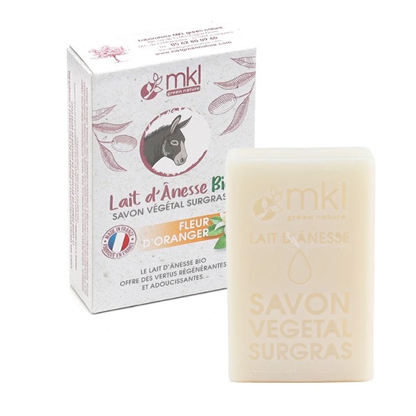 MKL savon végétal lait d'ânesse bio Fleur d'oranger