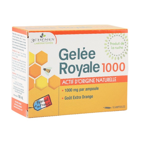 Les 3 Chênes Gelée Royale 1000mg ampoules