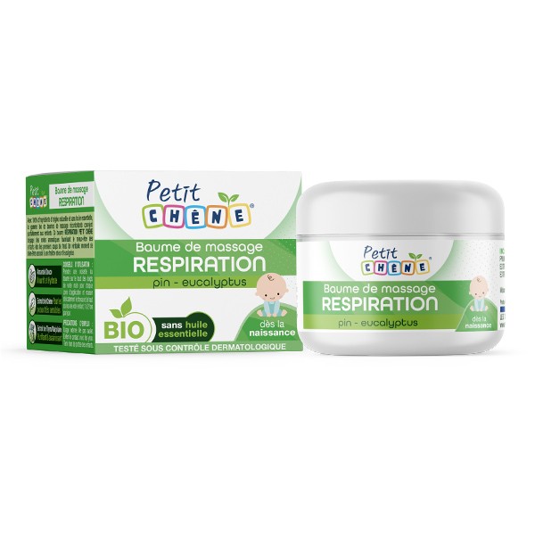 Petit chêne Baume de massage Respiration bio