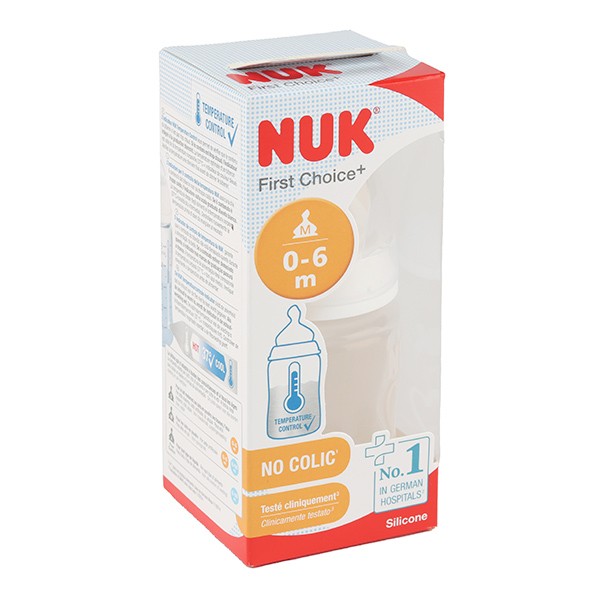 Nuk First Choice+ biberon 1er âge avec Temperature Control 150 ml