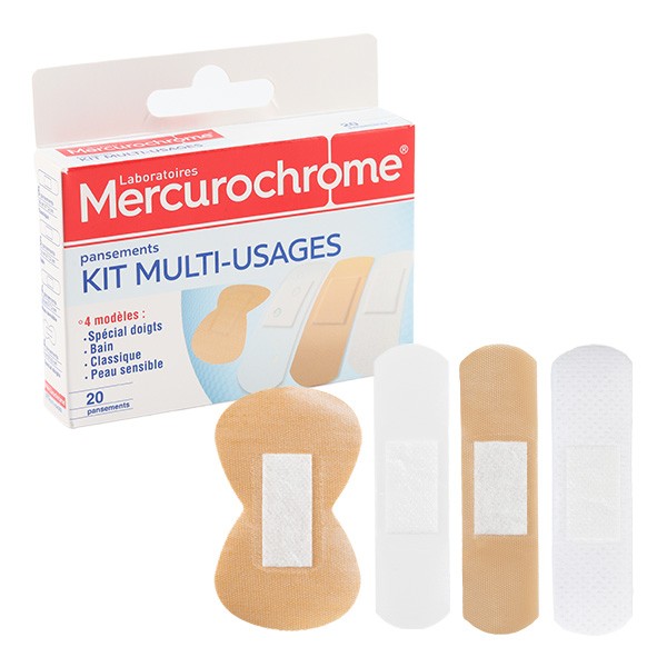 Mercurochrome Pansements Kit multi-usages