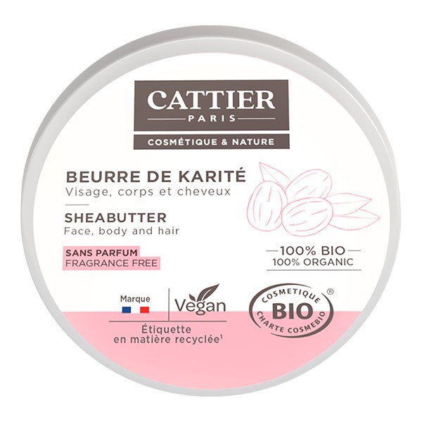Cattier Beurre de karité 100 % bio