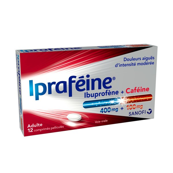 Ipraféine 400 comprimé ibuprofène + caféine