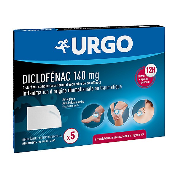 Urgo patch anti inflammatoire Diclofenac 140 mg