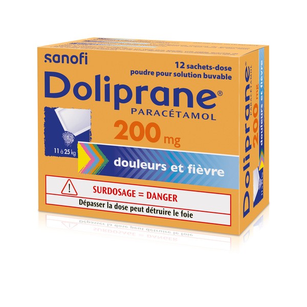 Doliprane 200 mg sachets