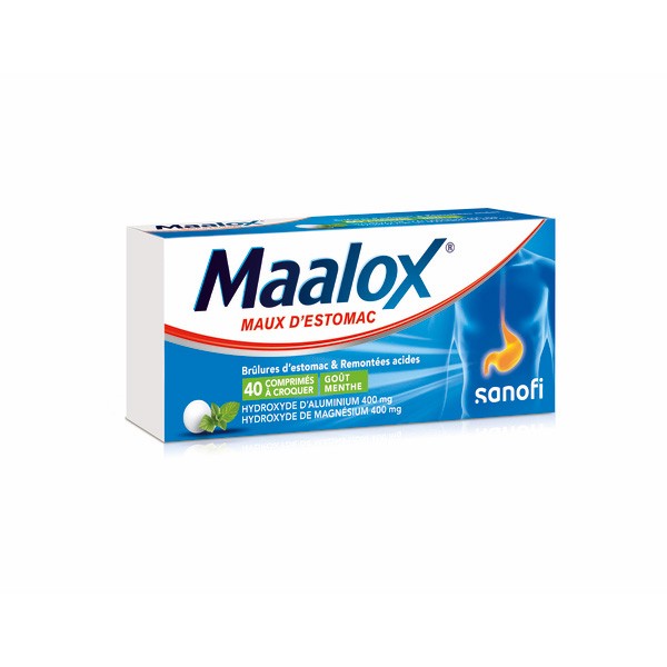 Maalox Maux d'estomac comprimé Menthe