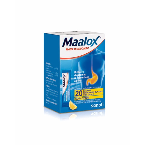 Maalox citron suspension buvable sachets