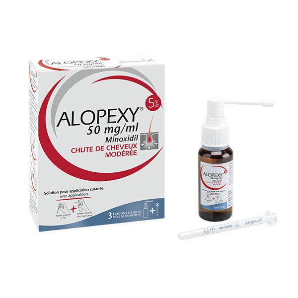 Alopexy 5 % Minoxidil chute de cheveux