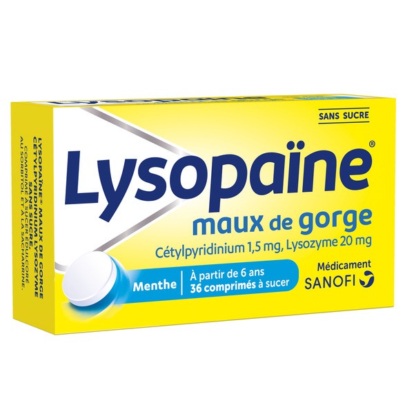 Lysopaine pastille pour la gorge