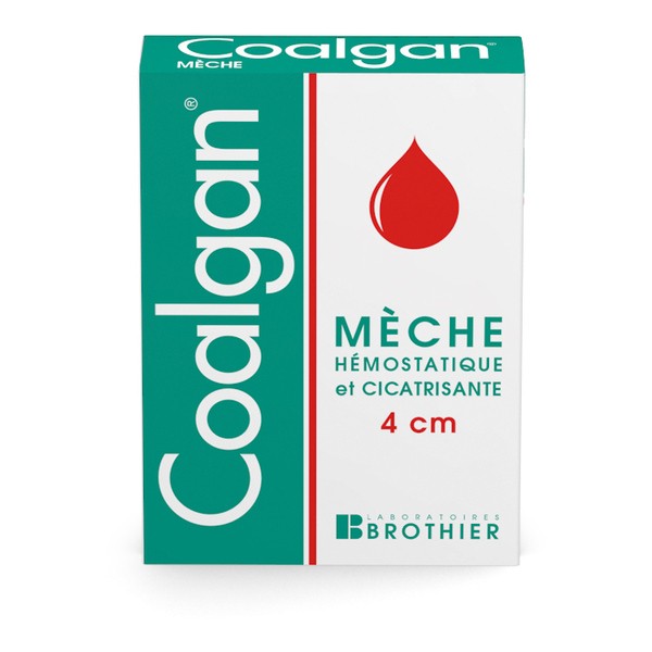 Coalgan mèche hémostatique