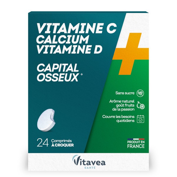 Vitavea Vitamine C Calcium Vitamine D à croquer