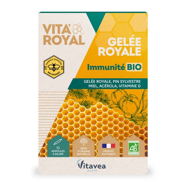 Vita'Royal gelée royale Immunité Bio ampoules