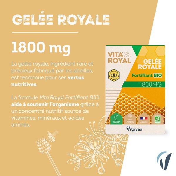 Vita Royal Gel E Royale Fortifiant Bio Mg Ampoules Immunit