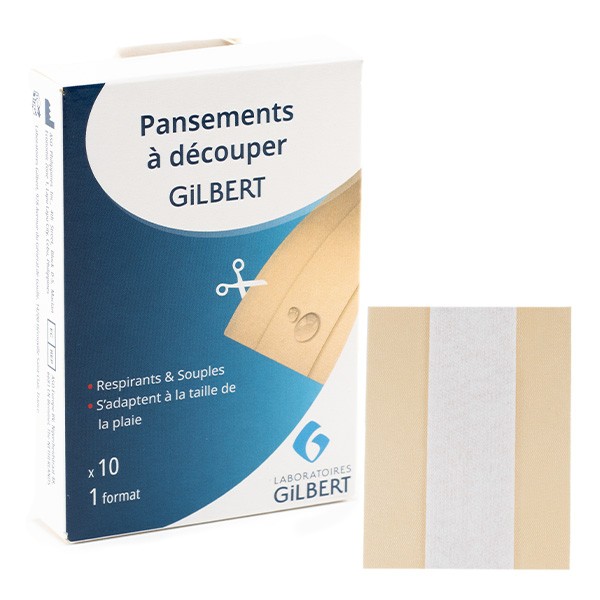 Gilbert pansements à découper 10 x 6 cm