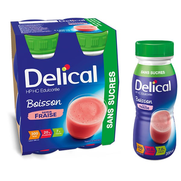 Delical Boisson HP/HC sans sucres Fraise