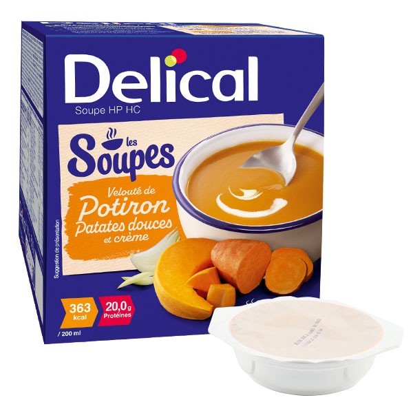 Delical Soupe HP/HC Velouté de Potiron Patates douces et crème