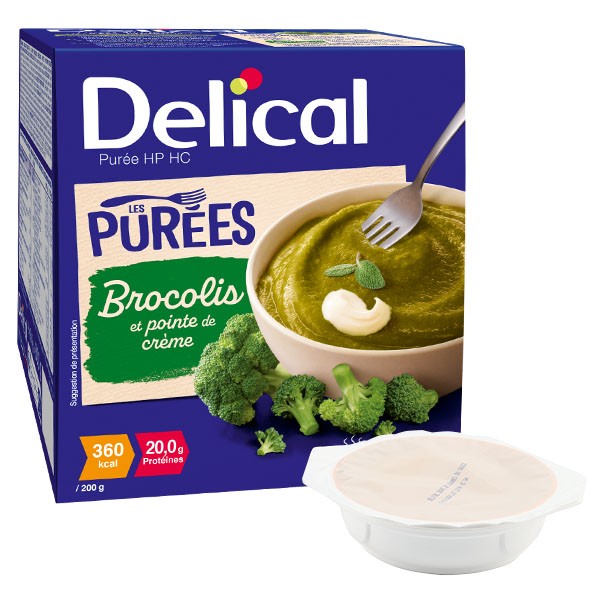 Delical Purée HP/HC Brocolis et pointe de crème