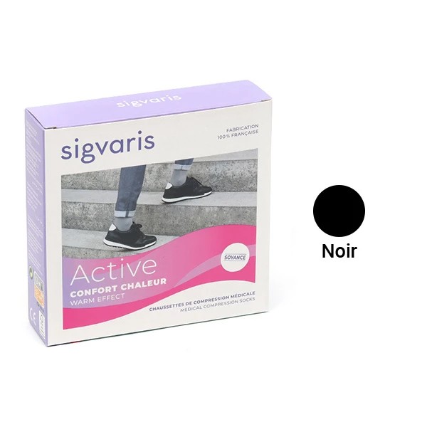 Sigvaris Active Confort Chaleur Chaussettes de Contention Femme Classe 2