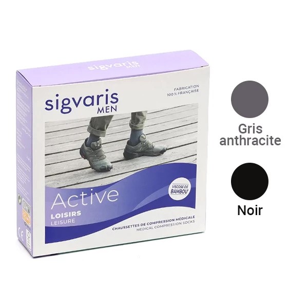 Sigvaris Active Loisirs Chaussettes de Contention Homme Classe 2