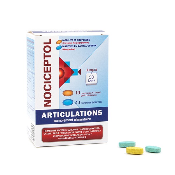 Nociceptol articulations comprimés