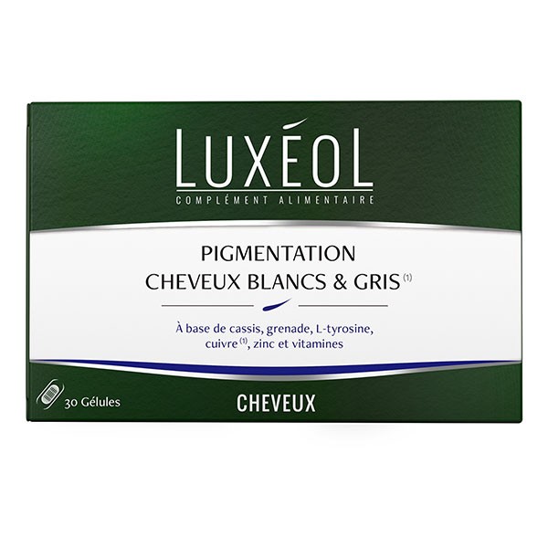 Luxéol pigmentation cheveux blanc et gris gélules