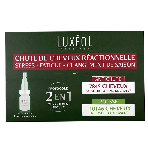 Luxéol Chute de cheveux réactionnelle 2 en 1 lotion