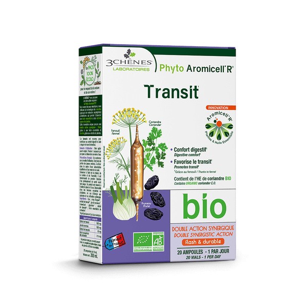 Les 3 Chênes Phyto Aromicell R Transit Bio ampoules