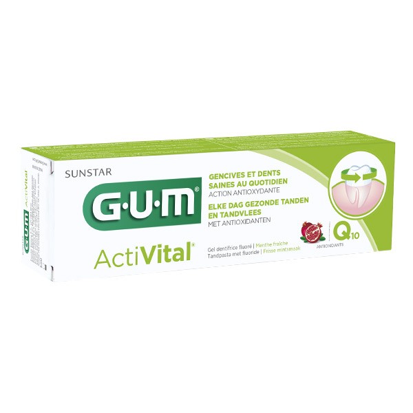 Gum Activital Q10 gel dentifrice