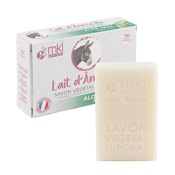 MKL savon végétal lait d'ânesse bio Aloe vera