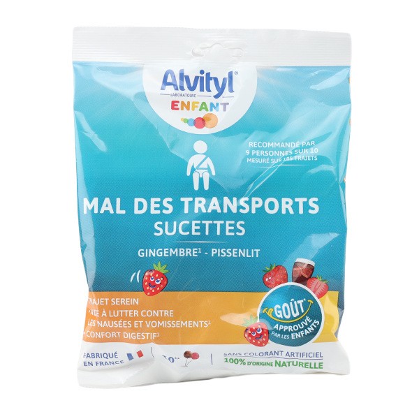 Alvityl Mal des transports sucettes