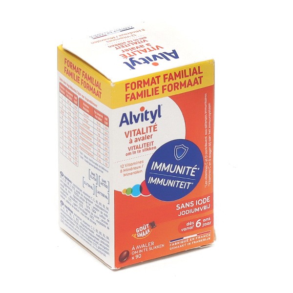 Alvityl - Solution buvable multivitaminée - 11 vitamines 100% des VNR - Dès  3 ans, goût fruité - 150mL : : Hygiène et Santé