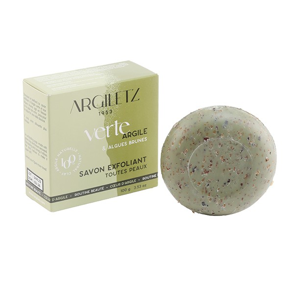 Argiletz Savon exfoliant Argile verte