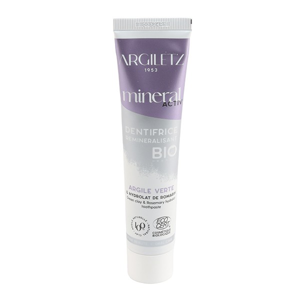 Argiletz Dentifrice reminéralisant Argile verte et Romarin bio