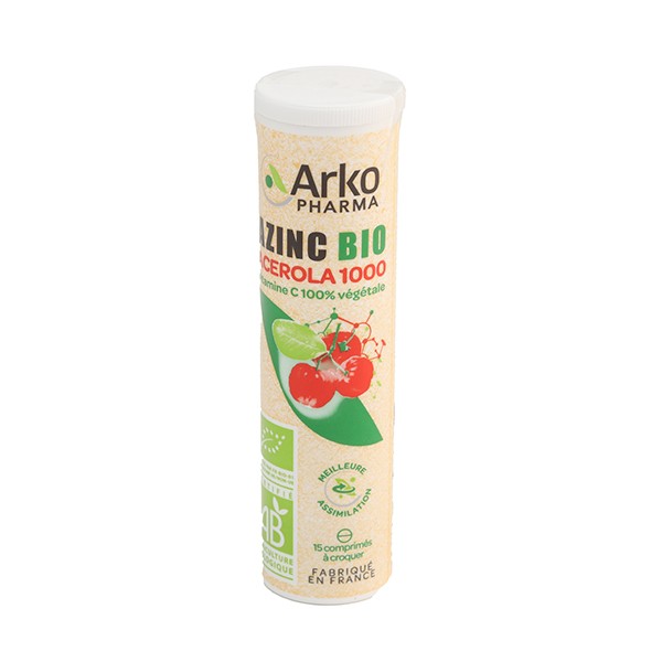 Azinc Acerola 1000 Bio comprimés à croquer