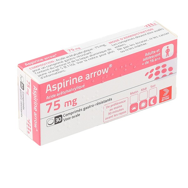 Aspirine 75 mg Arrow comprimé