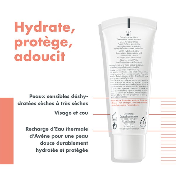 Avène crème hydratante riche Hydrance SPF 30 - Peau sensible sèche