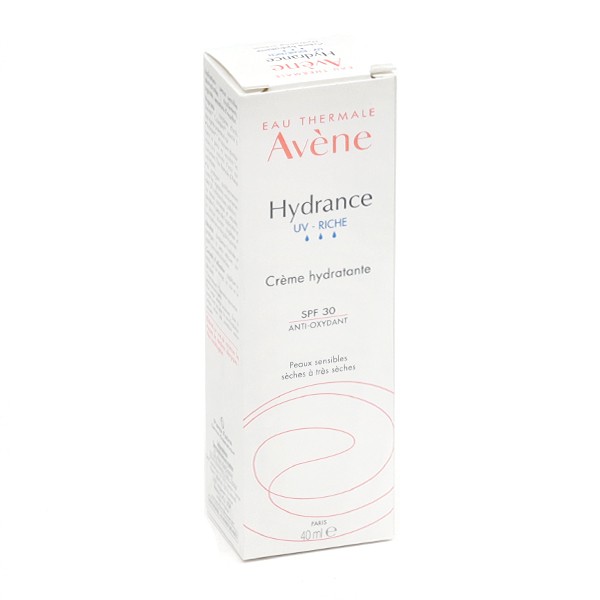 Avène crème hydratante riche Hydrance SPF 30 - Peau sensible sèche