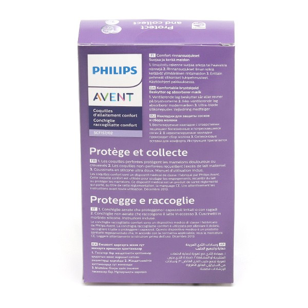 Coquilles d'allaitement confort Philips avent + coussinets d