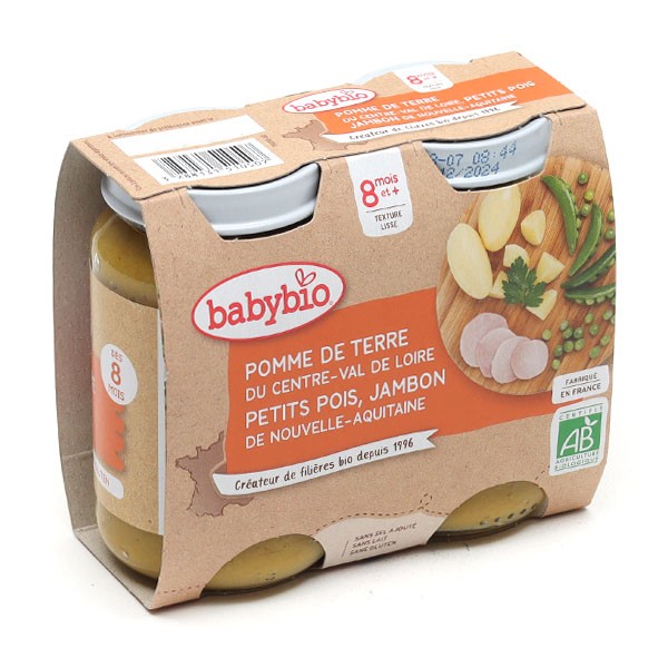 Petits pots pour bébé dès 4 mois aux légumes Babybio Mes 1ers légumes de  nos régions – 4 x 130 g : Petits pots, soupes et repas BABYBIO alimentation  bio - botanic®