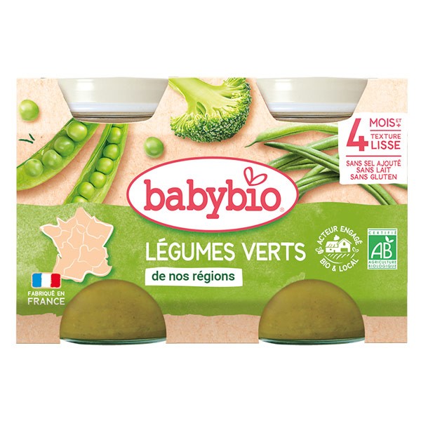 Babybio Petits Pots bébé Légumes verts bio