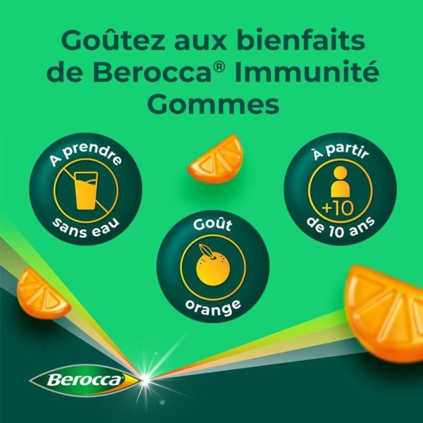 Berocca® Immunité Gommes I Complément alimentaire