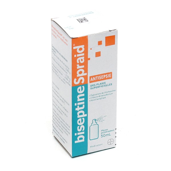 BiseptineSpraid Solution antiseptique - Désinfectant des plaies