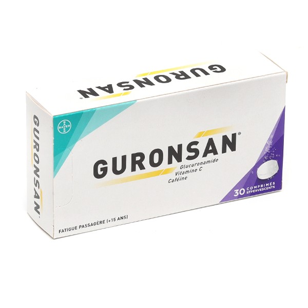Guronsan effervescent - Médicament contre la Fatigue - Vitamine