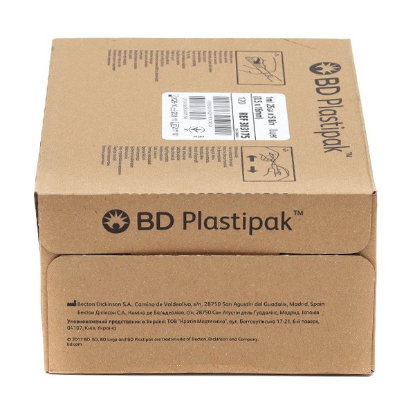 BD Plastipak seringue de précision, stérile, 3 p, 1ml, luer