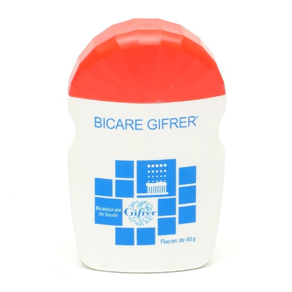 Bicarbonate de soude Gifrer Bicare - Plaque dentaire - hygiène buccale
