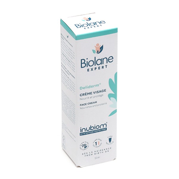 Biolane Expert Deliderm Crème Visage Hydratante - Soin pour bébé